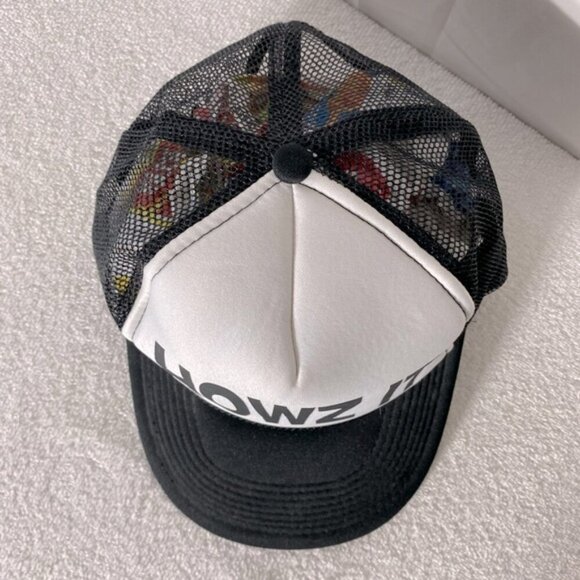 5/$25 Vintage Otto Black White Howz It Mesh Back Snap Back Trucker Hat - Picture 4 of 12